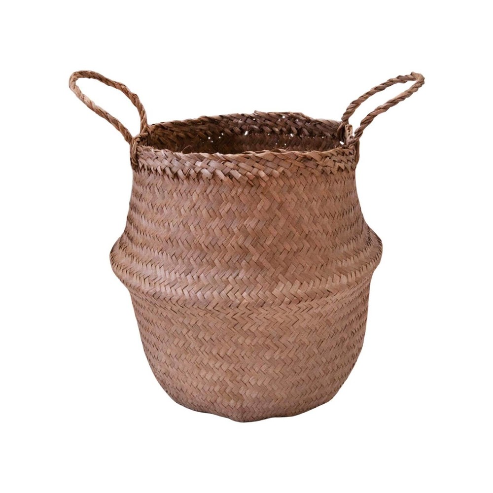 Thirteen Chefs Modern Village Planter Basket 8 Inch Woven Seagrass